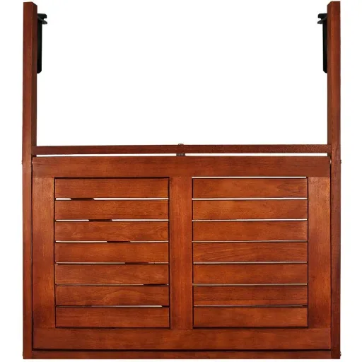 Folding balcony table - acacia wood - 65x45x87cm