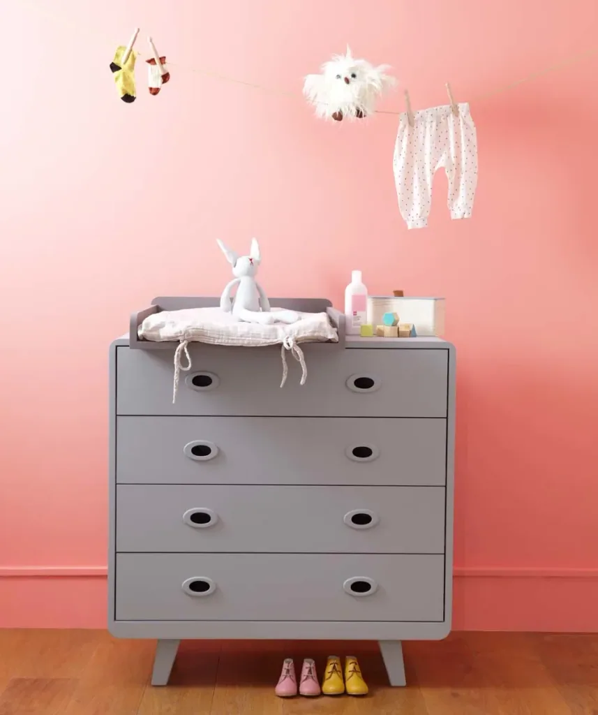 Laurette commode Toi & Moi, Kleur: Kauwgom