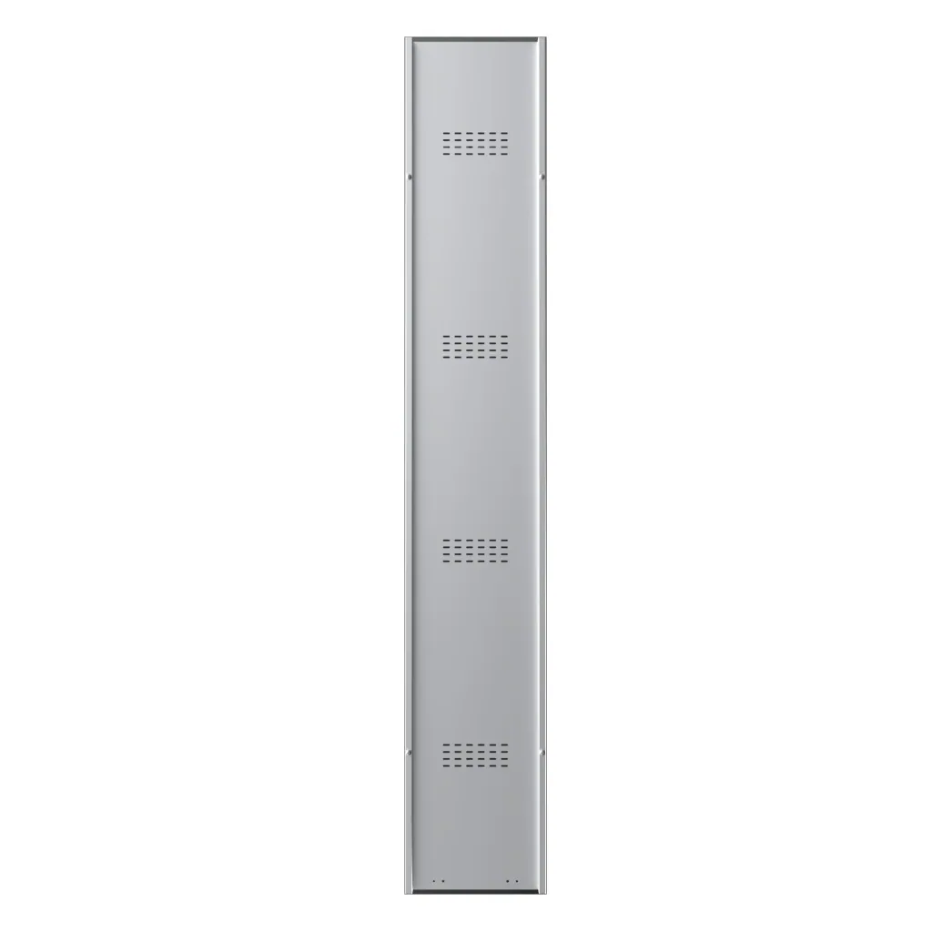 Locker PL Series - 2 doors with key locks, grey-red