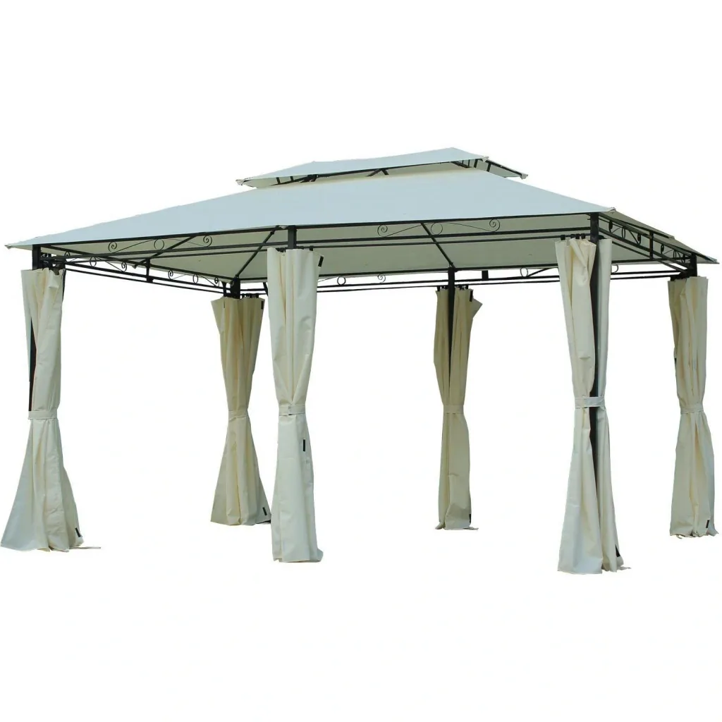Garden pavilion with double roof