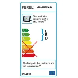 DESIGN LED SPOTLIGHT WITH MOTION DETECTOR - 50 W - NEUTRAL WHITE