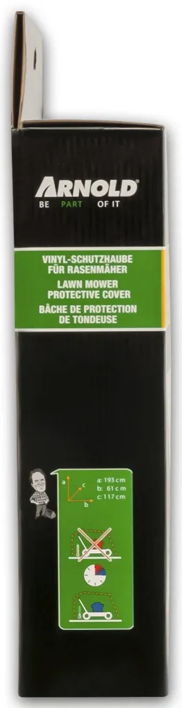 Universal lawnmower cover, 193 x 61 x 117 cm