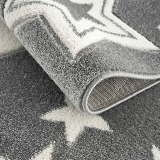 Livone kindertapijt Galaxy sterren grijs, Tapijtmaat: 160 x 230 cm