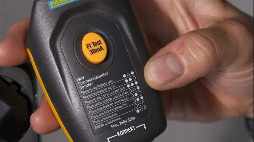 PAN electronic circuit finder and FI tester
