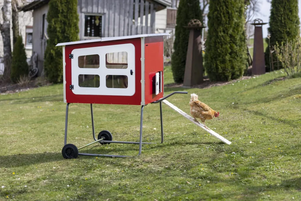 MobileCoop chicken coop wood