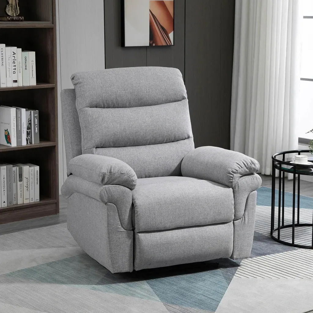 Relaxing chair with reclining function, single sofa, adjustable lounger, 165° tiltable, recliner chair, TV chair for the living room
