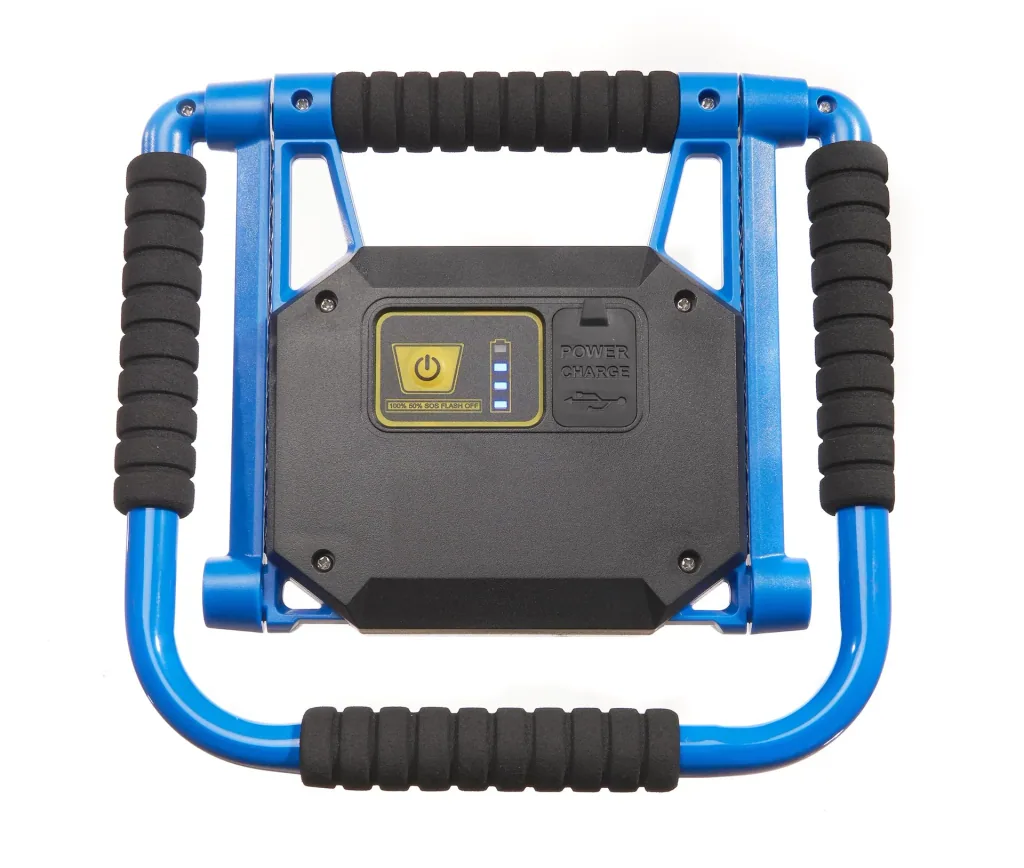 Foldable LED work light, rechargeable, 20 watts