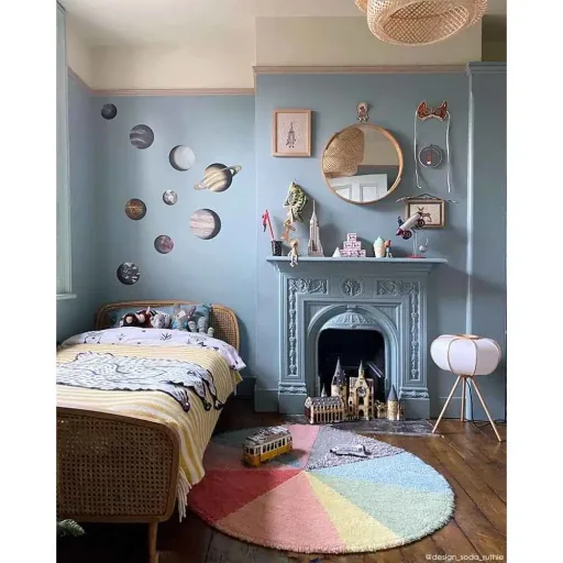 Lorena Canals wasbaar wollen vloerkleed "Vloerkleed taartdiagram" Donna Wilson rond