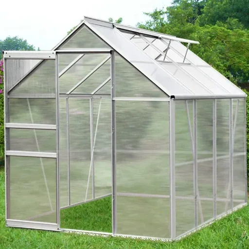 Aluminum greenhouse / winter garden 7.6m³ with 2 skylights