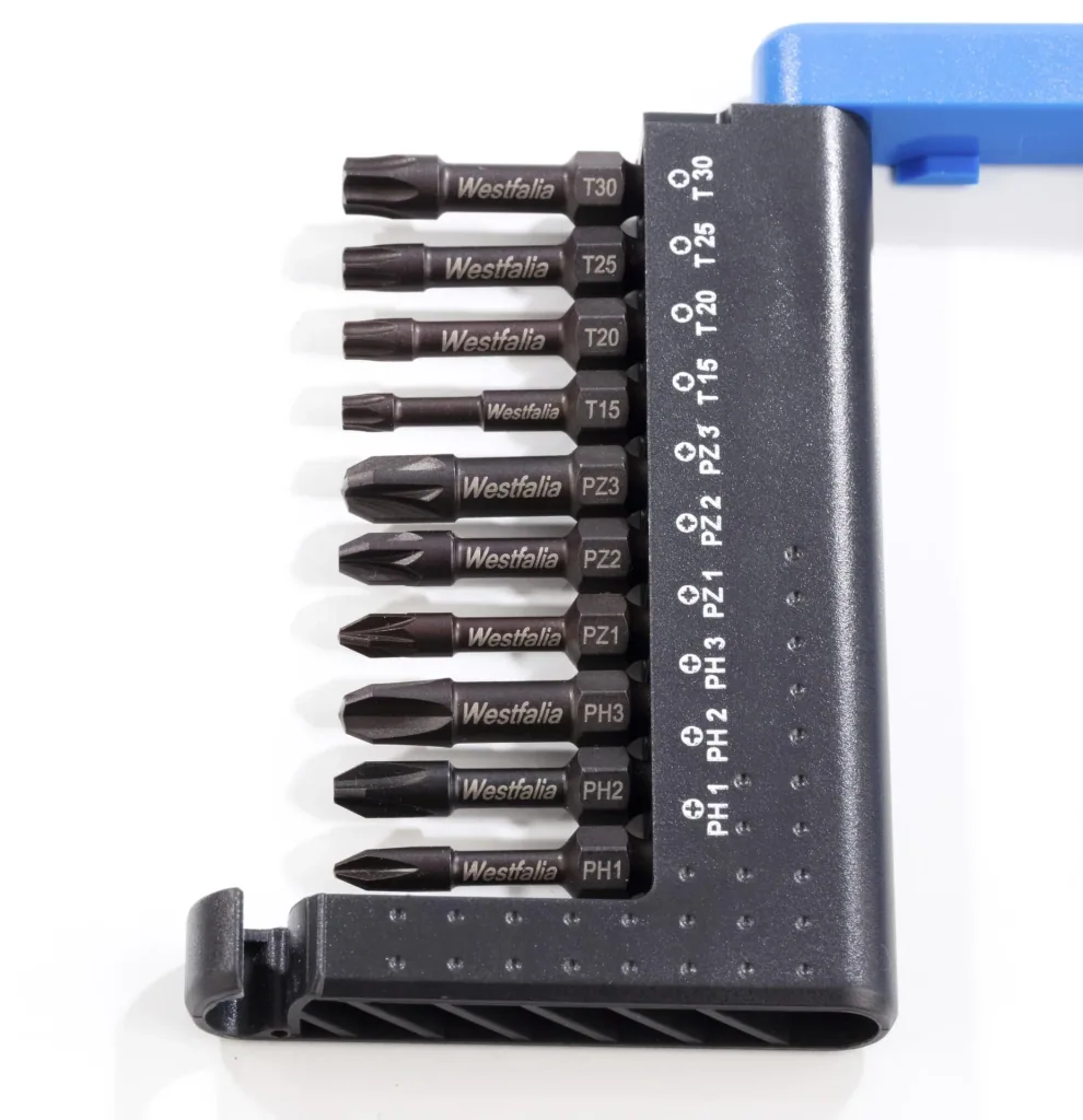Bit Box Westfalia Torsions Bit Set 10-piece