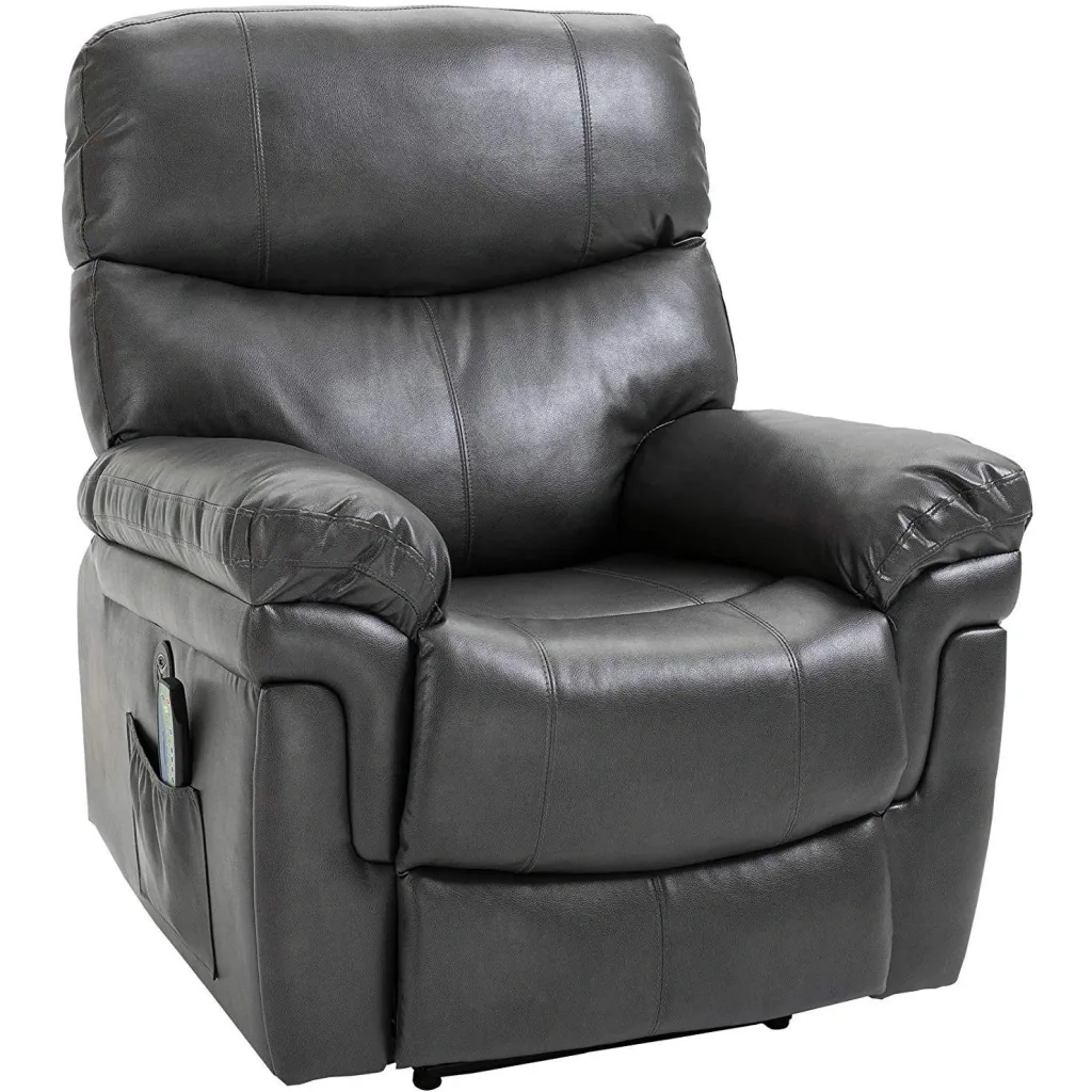 Massage chair with heat and reclining function