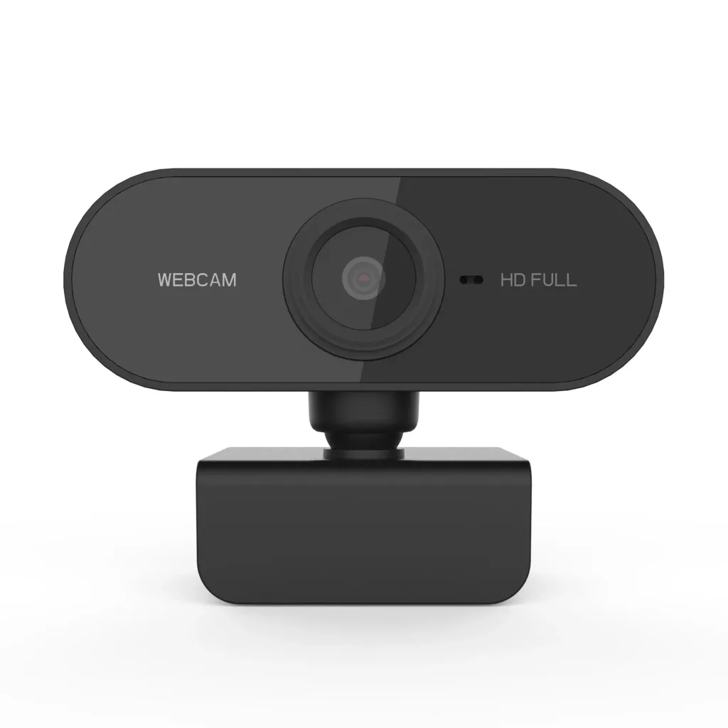 Webcam with 1 megapixel sensor, built-in microphone and monitor clip