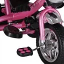 Children's tricycle - Pink - push bar, folding roof, folding footrest, basket