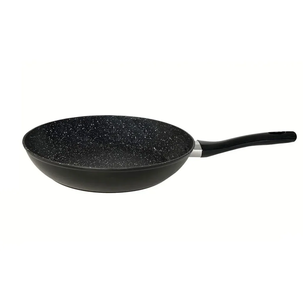 Frying pan - marble coating - 24 cm - black