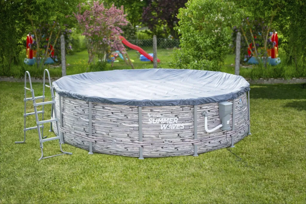 Summer Waves Elite Frame Pool Ø427 x 107 cm steengrijs