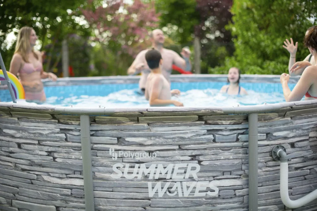 Summer Waves Elite Frame Pool Ø427 x 107 cm steengrijs