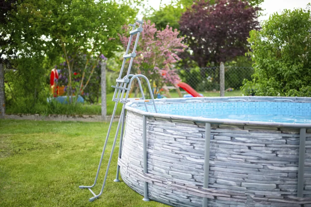 Summer Waves Elite Frame Pool Ø427 x 107 cm steengrijs
