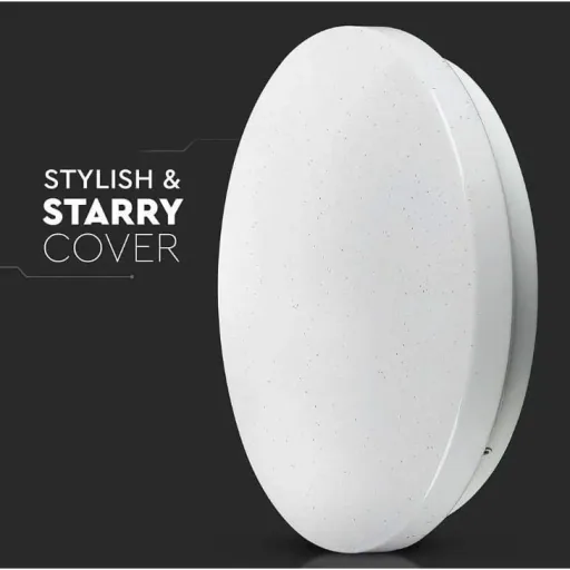 VT-8412-S LED ceiling light with star cover - 12W - 1200 lumens