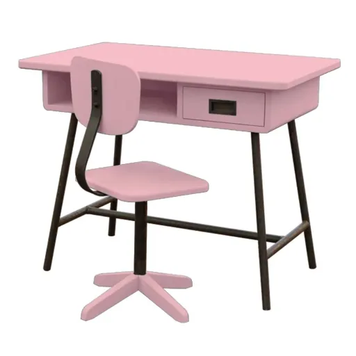 Laurette kinderbureau La Classe met stoel, Kleur: taupe