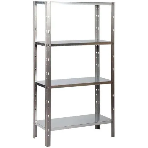 2 metal storage shelves / shelving units with 4 shelves - 340 kg load capacity - 180 x 90 x 40 cm - Clicker 85 H180