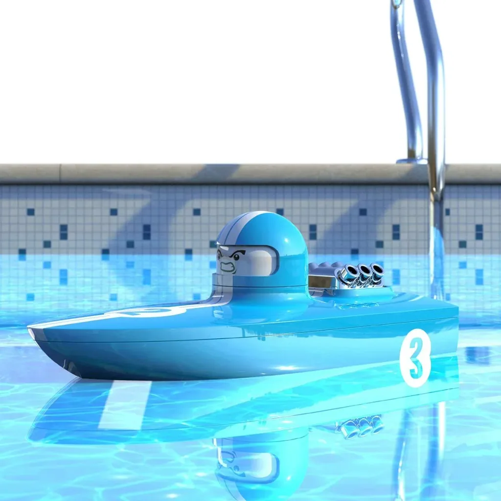 Sharper Image Wave Rage RC lenkbares Trollingboot - blau