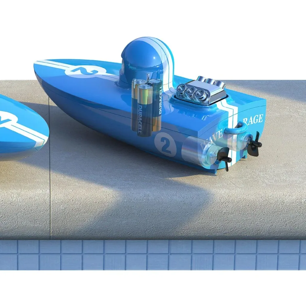 Sharper Image Wave Rage RC lenkbares Trollingboot - blau