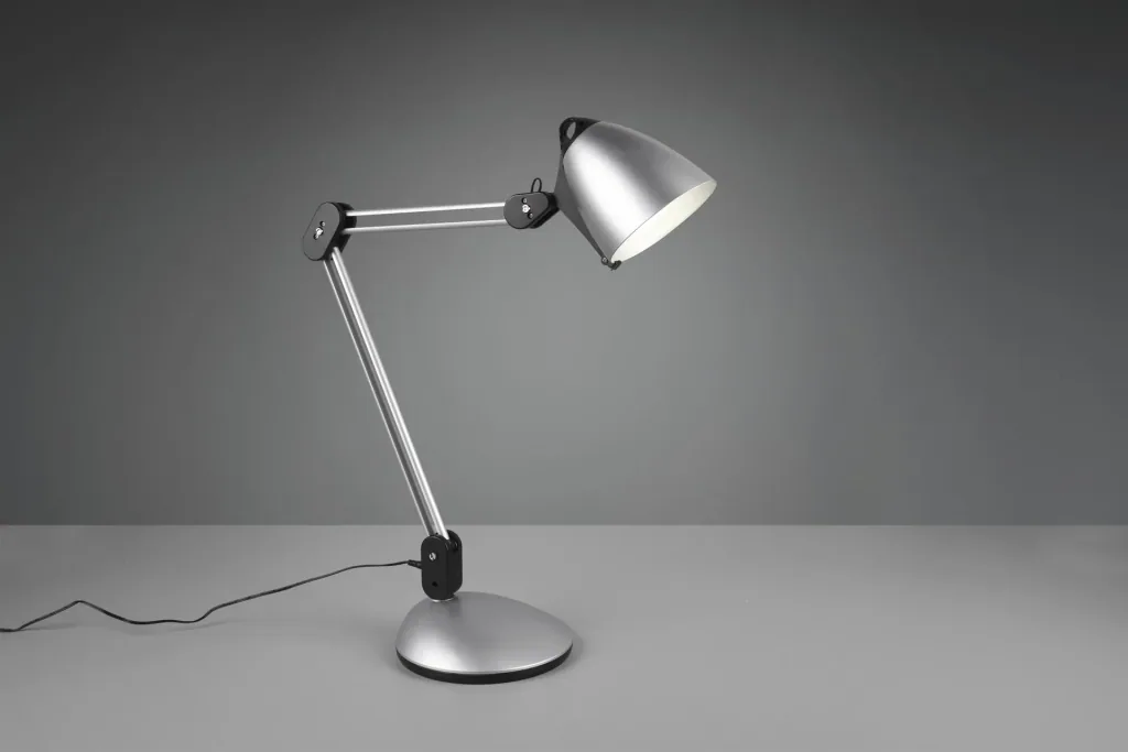 NADAL LED clamp/table/wall light, 6.8W, 3000-5000K, 640 lm, touch dimmer, color titanium/black