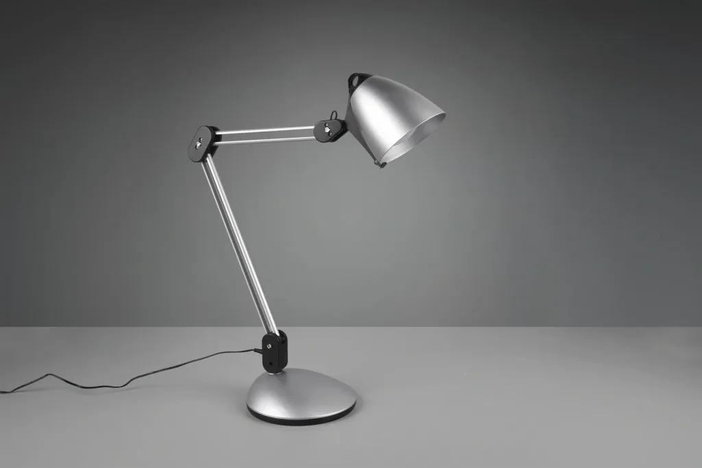 NADAL LED clamp/table/wall light, 6.8W, 3000-5000K, 640 lm, touch dimmer, color titanium/black
