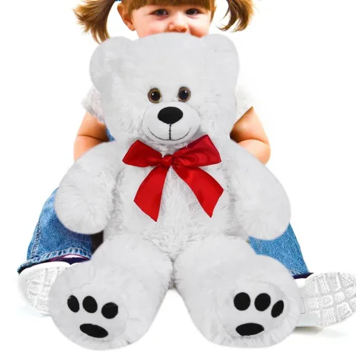 Teddy Bear L White 50cm