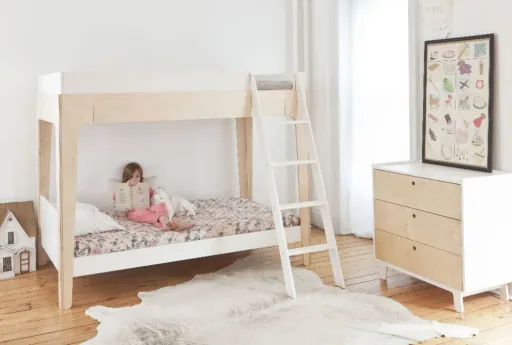 Oeuf Baars berken zolderbed/stapelbed/éénpersoonsbed