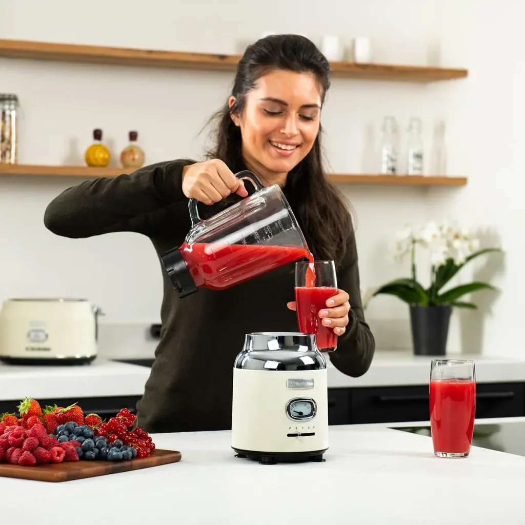 Retro Blender - Smoothie Maker - White