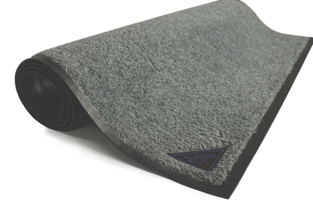 Antibacterial doormat with non-slip rubber coating
