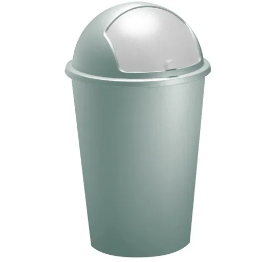 Mint plastic waste bin 50L