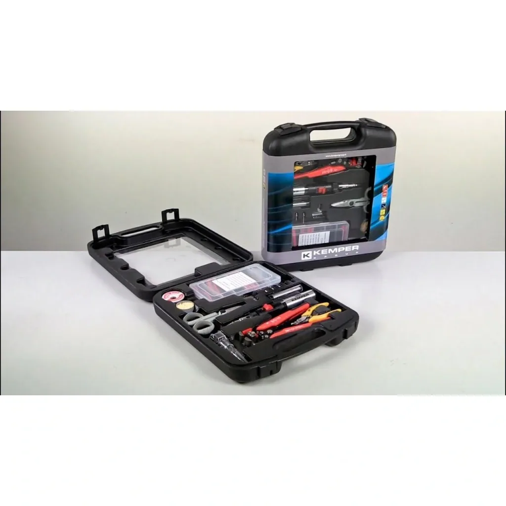 Professional soldering kit with rechargeable micro torch - 12 pieces
