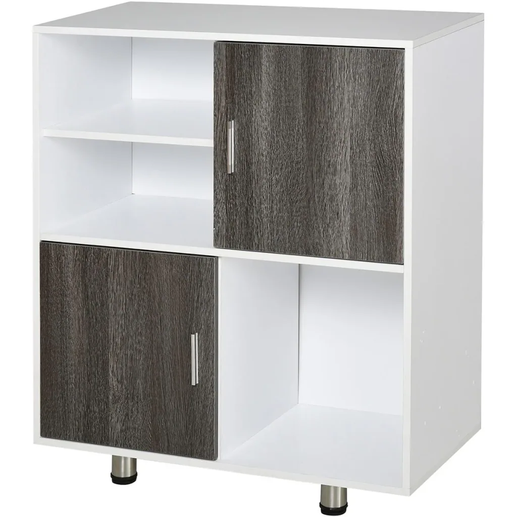 Bookshelf, white+grey