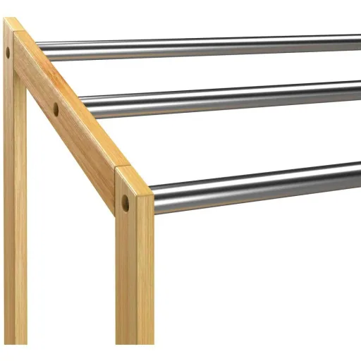 Towel holder with rods -