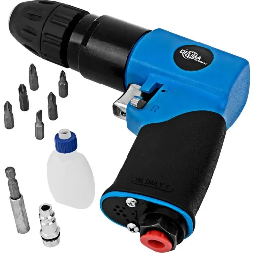 Pneumatic drill set 20-piece with accessories and case