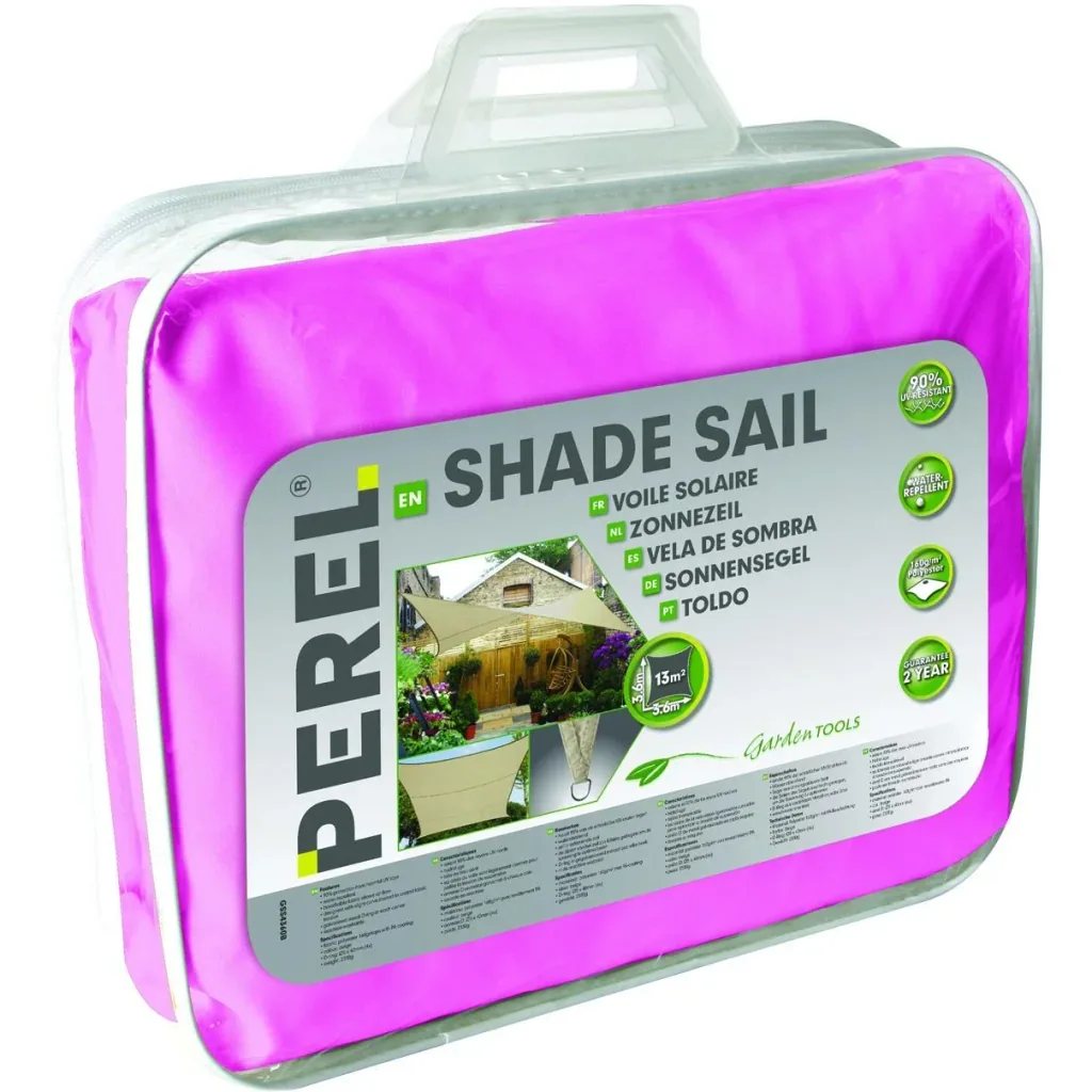 Sun sail - square - 5 x 5 m - fuchsia