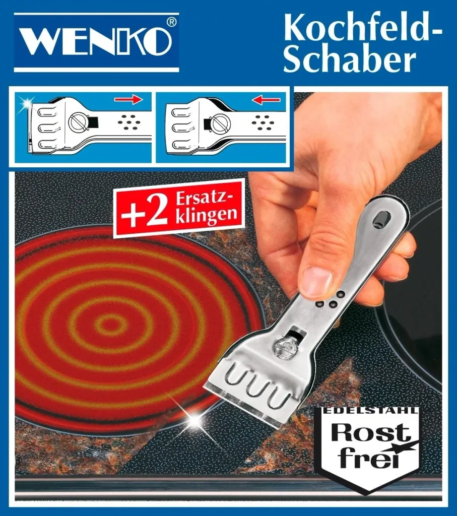 Professional cleaning scraper for hobs