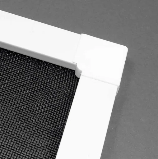 Insect screen door 100 x 210 cm divided, white