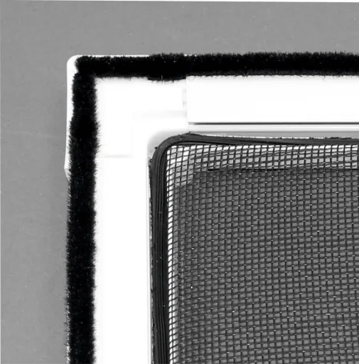 Insect screen door 100 x 210 cm divided, white