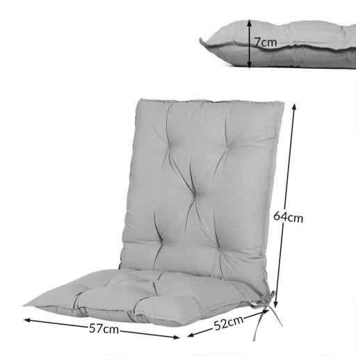 Seat covers - set of 2 - grey - 116 x 57 x 7 cm