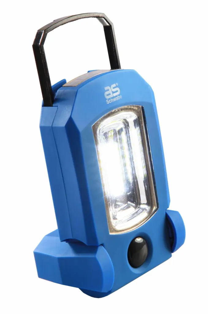 LED rechargeable hand lamp EVO 1, 3W, 4 additional LEDs in the lamp head