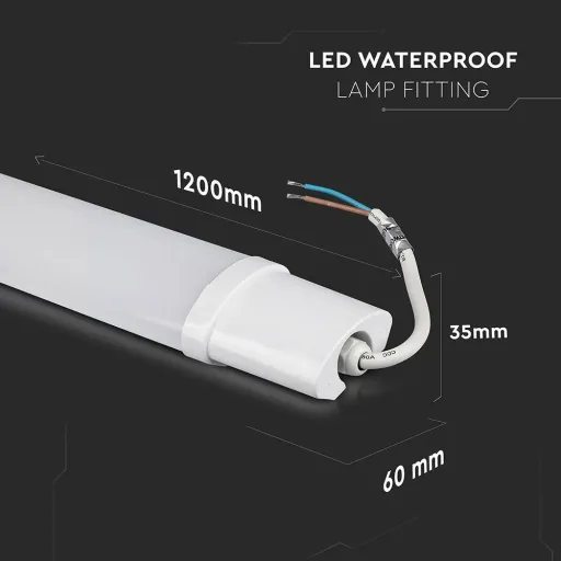 - LED fluorescent lamp 150cm - 48W - 4000K - 4000 lumens - IP65