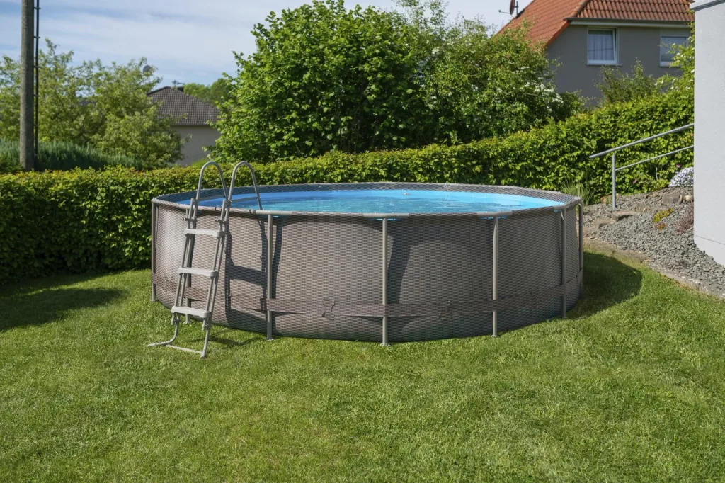 Active Frame Pool Ø457 x 106 cm rattan braun