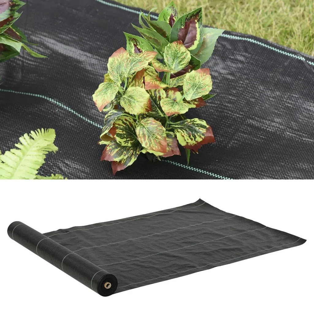 Weed fleece anti-weed fabric ribbon fabric tear-resistant ground cover 100g/m² subsoil fabric with green partition walls wa