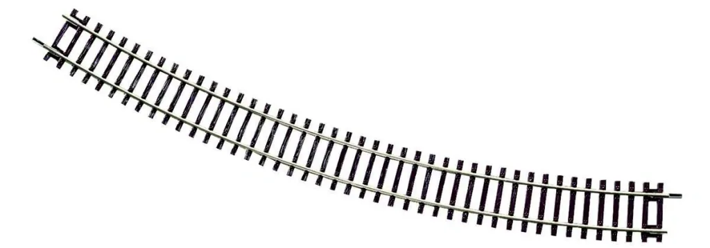 12 pieces curved track R6, radius 604.4 mm, curve angle 30°