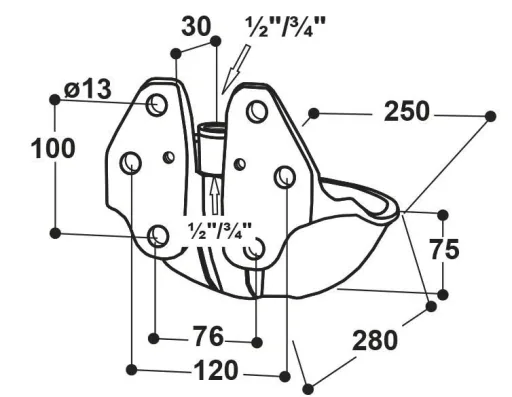 Drinking trough model 25R