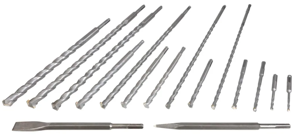 16-piece SDS drill and chisel set