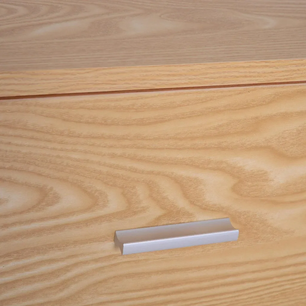 Bedside table, nightstand, console, side table with drawer, wood, 48 x 40 x 61.5 cm